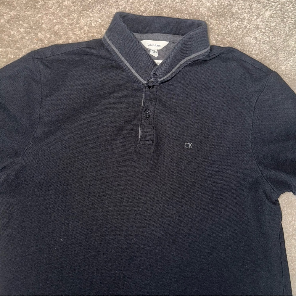 Calvin Klein Men's Black Polo Shirt
